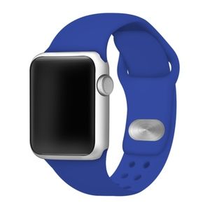 Apple Compatible Silicone Blue Watchband